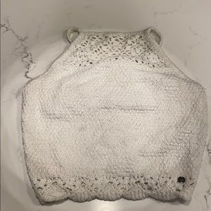 knitted tank crop top